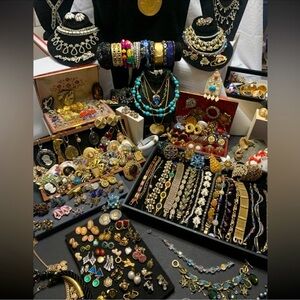 1 Lb Unsearched Huge Bulk Jewelry Lot Wearable Art Craft Treasure Fun